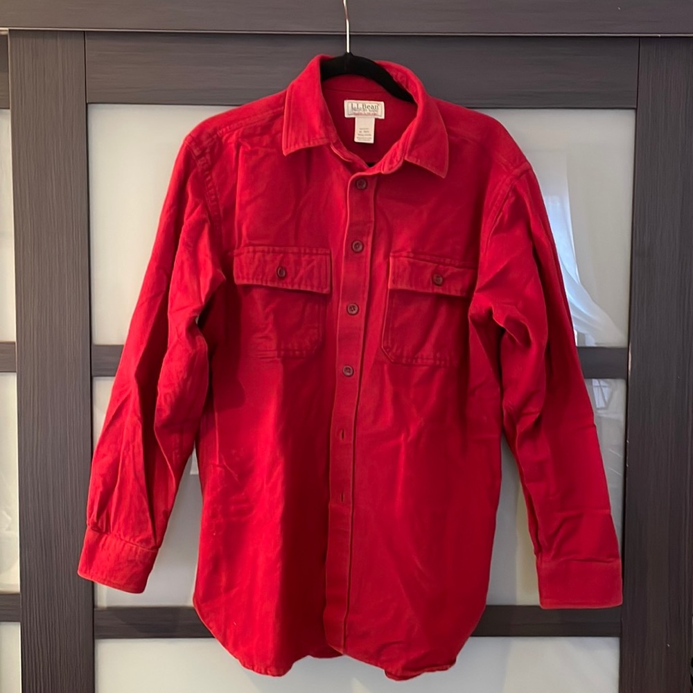 Vintage L.L. Bean red chamois button-down